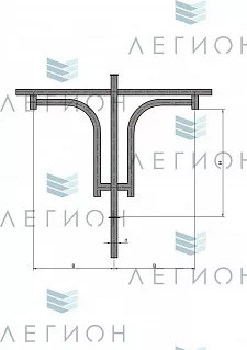 К43-2-0,6-0,8-1-5 кронштейн однорожковый