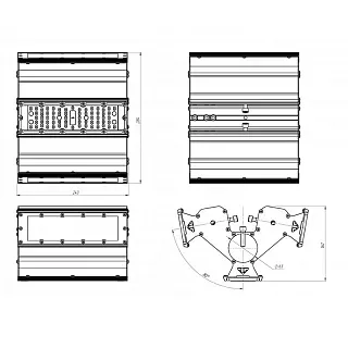 Консольный светодиодный светильник Diora Kengo3 55